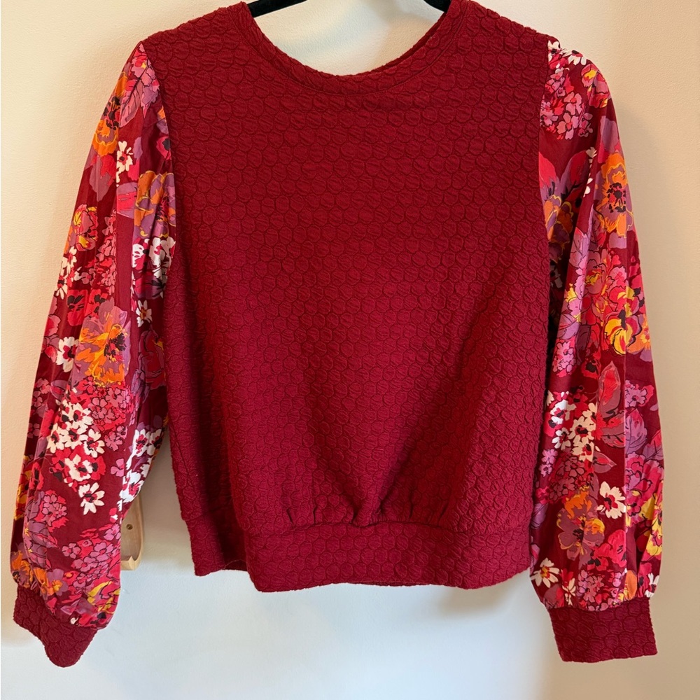 Anthropologie Porridge Textured Sweatshirt